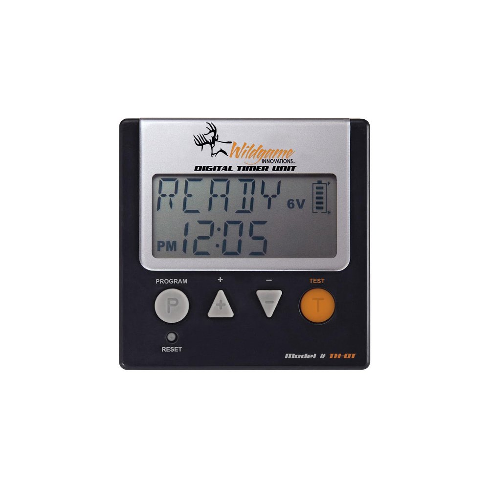 WILDGAME INNOVATIONS Trophy Hunter Digital Timer for Hunting Game Feeder | Durable Weather-Resistant 6V/12V Deer Feeder Timer with 1-6 Feed Times