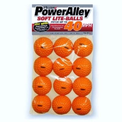 Heater Sports Slider 40 MPH Orange Soft Foam Balls - 1 Dozen, Lightweight, Accurate, and Long-Lasting, | Ideal for Batting and Fielding Practice for All Ages - SLB10