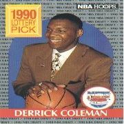 1990-91 Hoops #390 Derrick Coleman Rookie
