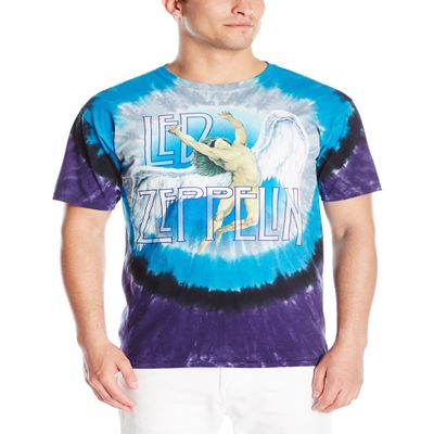 Liquid Blue Men's Led Zeppelin Swan Song Short Sleeve T-Shirt,Multi,Medium