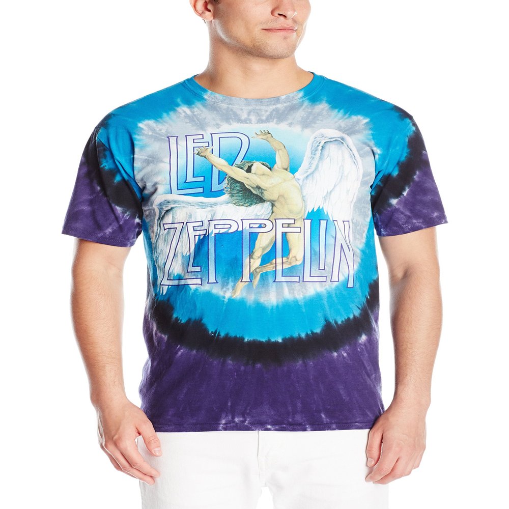 Liquid Blue Men's Led Zeppelin Swan Song Short Sleeve T-Shirt,Multi,Medium