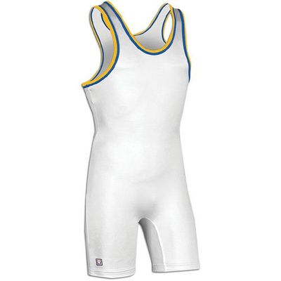 Brute Oklahoma State Singlet - White/ Royal/Gold - XS