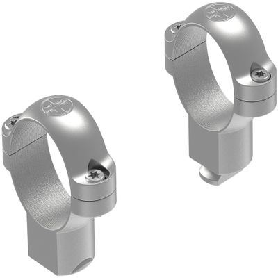 Leupold Standard Scope Rings, 1" High with a Silver finish