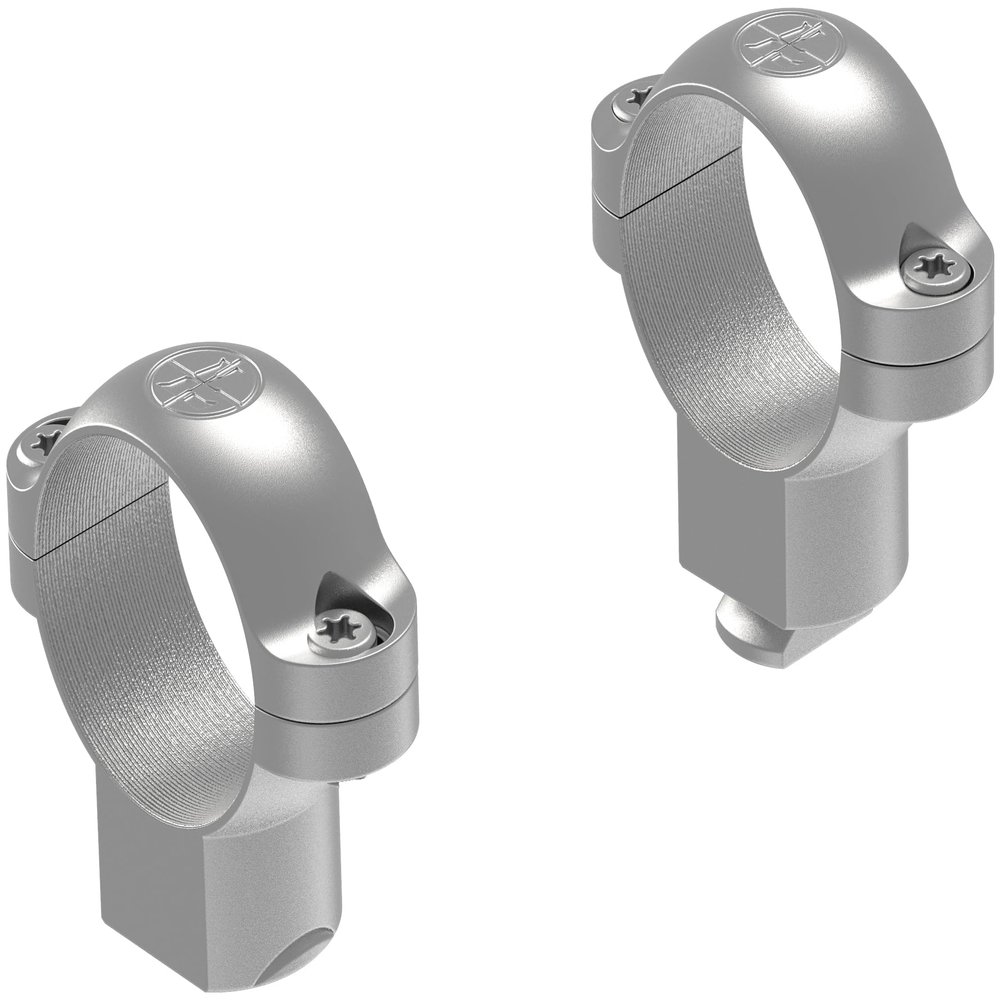 Leupold Standard Scope Rings, 1" High with a Silver finish