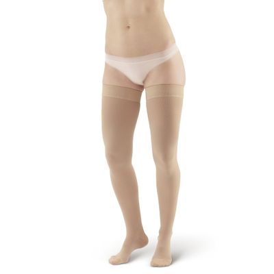 Ames Walker 20-30 mmHg Thigh High Compression Stockings Beige XX-Large