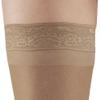 Ames Walker AW Style 74 Soft Sheer 8-15 mmHg Mild Compression Thigh High Stockings w/Band Black Medium view 2