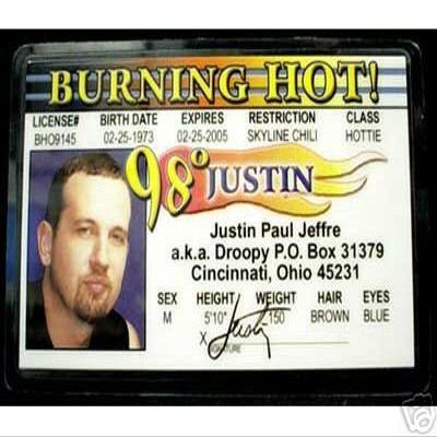 98 Degrees Justin Collector Card
