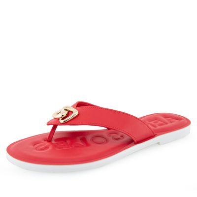 Aerosoles Women's GALEN Flip Flop Sandal, Racing Red PU Leather, 10M