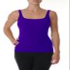 Beyond Yoga Square Neck Ribbed Tank (Royal Purple, Large) view 1