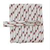 FootGalaxy Round Laces for Boots and Shoes, 27, White with Navy/Red Chip view 1