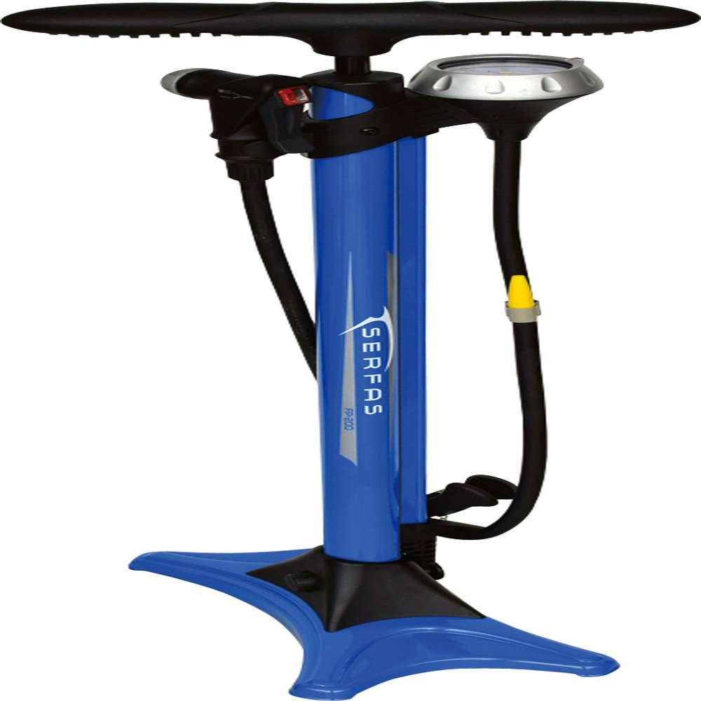 SURFAS MTB Bicycle High Pressure Air Pump Air Floor Pump Presta Schrader English Ball Boat Valve Adapter Air Gauge Road Bike