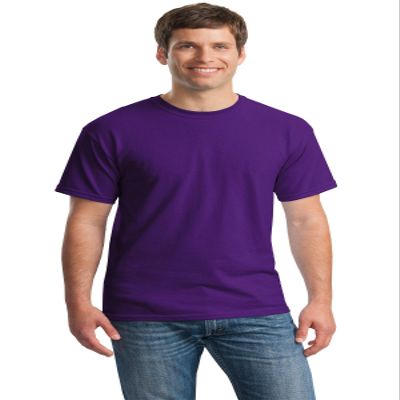 Adult 5.3oz. T-Shirt (PURPLE L)