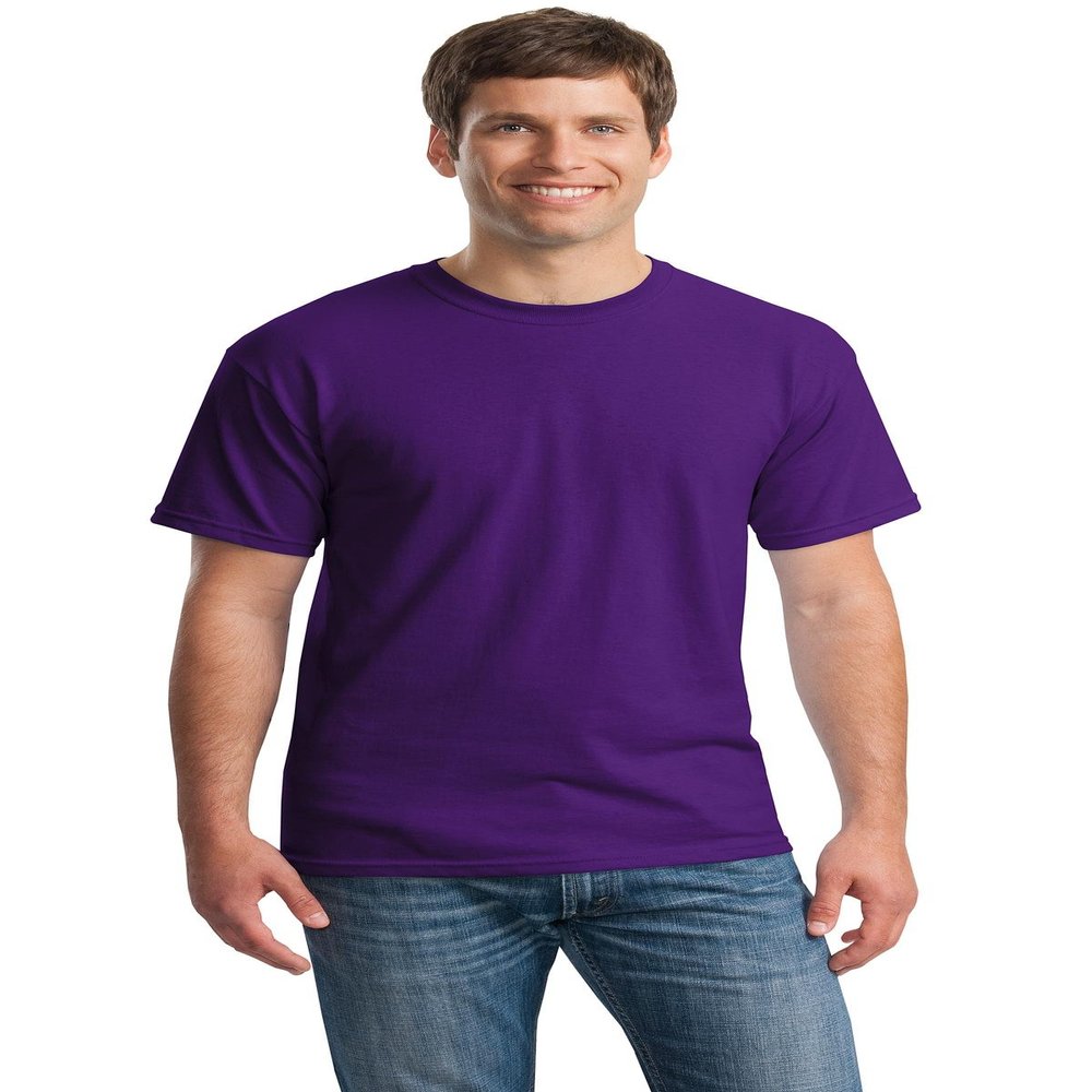 Adult 5.3oz. T-Shirt (PURPLE L)