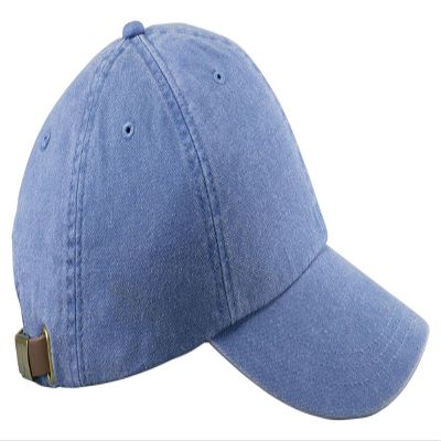 Adams 6-Panel Washed Pigment-Dyed Cap, Periwinkle, OS
