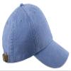Adams 6-Panel Washed Pigment-Dyed Cap, Periwinkle, OS view 1