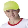 Adams 6-Panel Washed Pigment-Dyed Cap, Lime, OS view 1