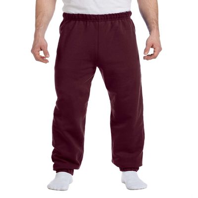 Jerzees 9.5 oz. Super Sweats 50/50 Sweatpants, Maroon, M