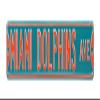 FREMONT DIE NFL Miami Dolphins Ave, Large, Heavy Duty Steel Street Sign  Football Wall Dcor, Team Color, 36" x 6", (35011) view 1