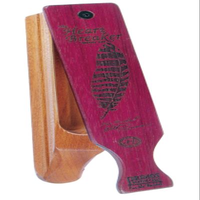 Primos Hunting The Heartbreaker Turkey Box Call, One Piece Wooden Turkey Caller 228, Brown