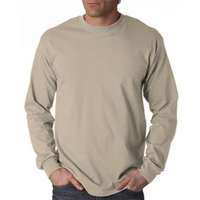 Cotton 6 oz. Long-Sleeve T-Shirt (G240) Navy, L