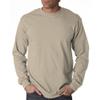 Cotton 6 oz. Long-Sleeve T-Shirt (G240) Navy, L view 1
