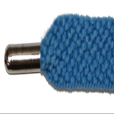 FootGalaxy Metal-Tip Flat Laces 1 Pair, 27, Blue
