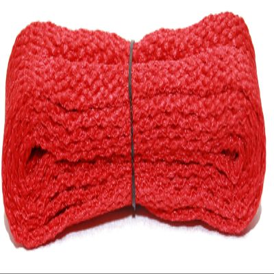 FootGalaxy Metal-Tip Flat Laces 1 Pair, 63, Red