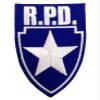 RESIDENT EVIL R.P.D. Silver Star Blue Logo Shield PATCH view 1