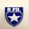 RESIDENT EVIL R.P.D. Silver Star Blue Logo Shield PATCH view 2