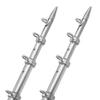 TACO Marine OT-0542VEL15-HD Aluminum Tele-Outrigger Pole - 1-1/2" x 15', Silver/Silver view 2