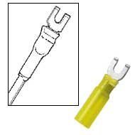 Heat Shrink Spade Terminals 12-10 #10 25Pk