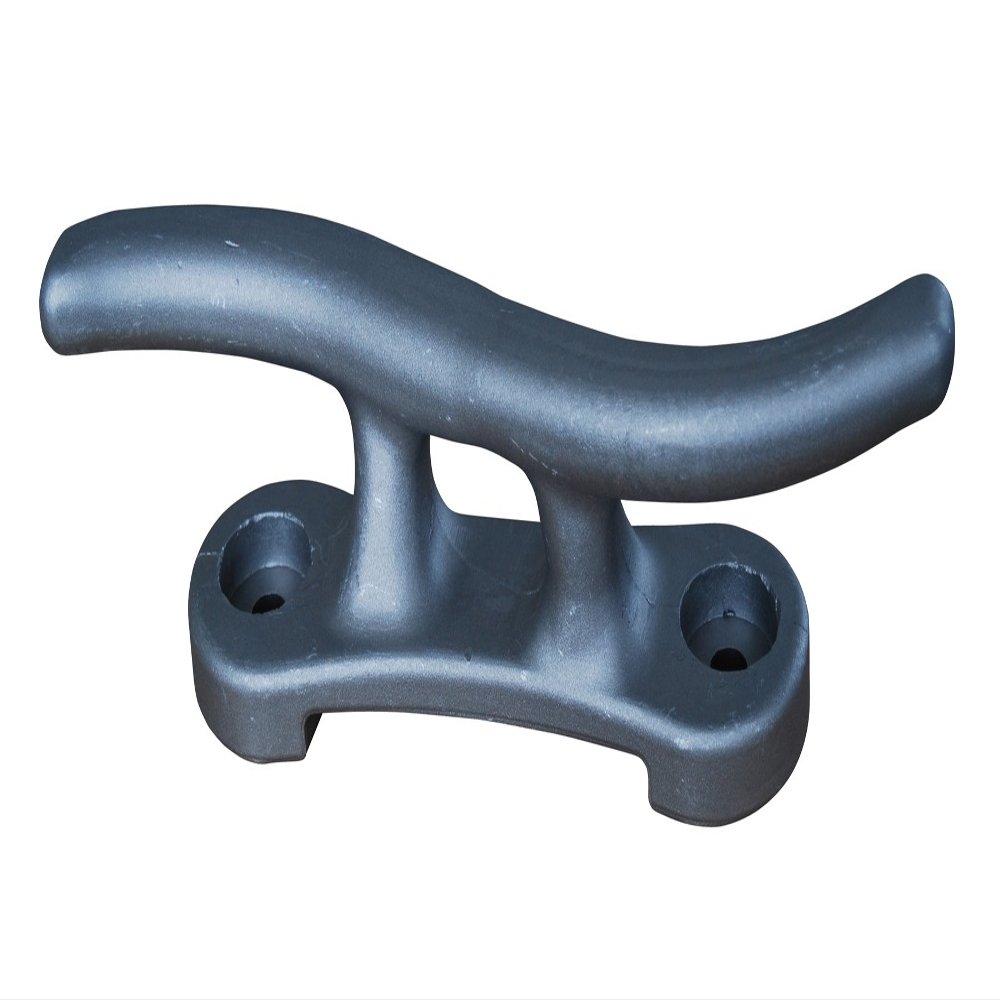 Dock Edge + Dock Cleat, S, 13" - Cast Matte Aluminum