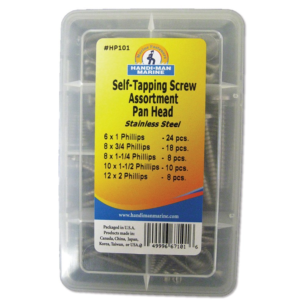 HANDI MAN MARINE CO HP101- Self-Tapping Pan Head Screw Kit
