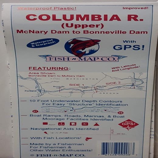 Fish-N-Map Columbia RVR MCNARY to BONNVL
