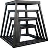 Ader Sporting Goods Plyometric Platform Box 4 Pcs Set- 12", 18", 24", 30" Black view 1