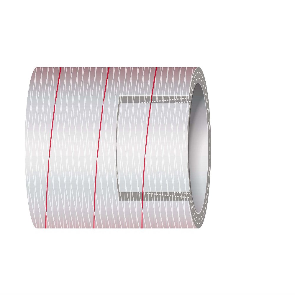 Sierra International All Clear PVC Tubing Polyester Reinforced RED-Tracer 1-1/4" x 50' Boating Hardware & Maintenance Supplies
