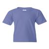 Gildan Youth 5.5 oz 100% Cotton Short Sleeve T-Shirt in Violet - Medium (10/12) view 1