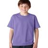Gildan Youth 5.5 oz 100% Cotton Short Sleeve T-Shirt in Violet - Medium (10/12) view 2