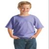 Gildan Youth 5.5 oz 100% Cotton Short Sleeve T-Shirt in Violet - Medium (10/12) view 3
