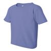Gildan Youth 5.5 oz 100% Cotton Short Sleeve T-Shirt in Violet - Medium (10/12) view 4