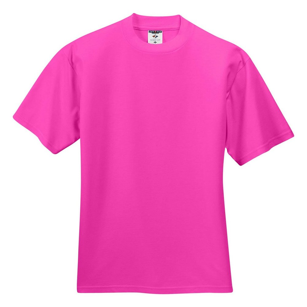 Jerzees Dri-Power Mens Active T-Shirt Medium Cyber Pink