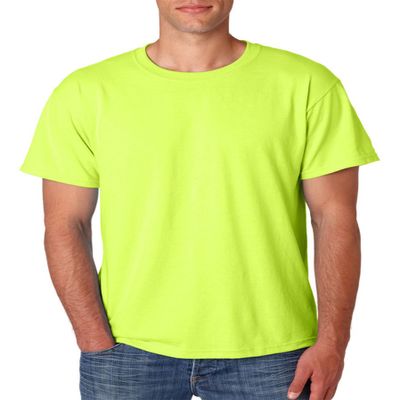 Jerzees Dri-Power Mens Active T-Shirt Large Safety Green