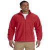 Harriton Full Zip Men's Fleece, XL, Red view 2