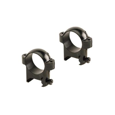 Burris Zee Weaver-Style Solid Steel Secure Reliable Durable Optic Mounting Rings - 1 inch; Low; Black Gloss; Usual