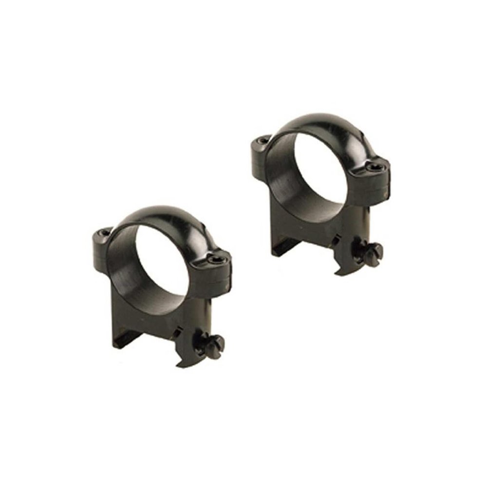 Burris Zee Weaver-Style Solid Steel Secure Reliable Durable Optic Mounting Rings - 1 inch; Low; Black Gloss; Usual