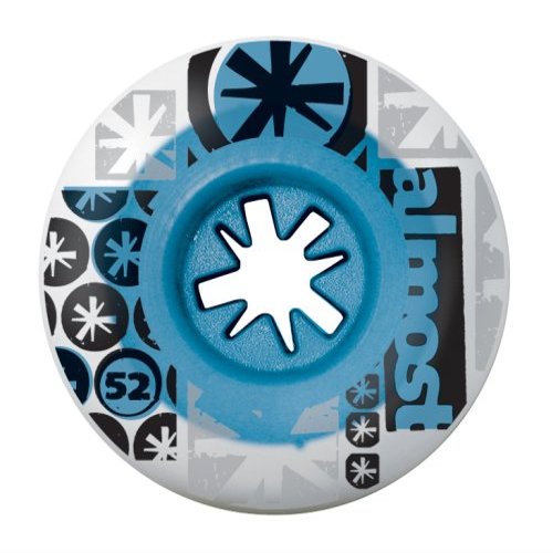 Almost New Block Dual Durometer Skateboard Wheels - Set of 4-52 mm