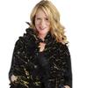Deluxe Hollywood Tinsel Feather Boa in Black/Gold - 72" (1 Pc.) - Glamorous & Dazzling Party Accessory for Show-Stopping Style