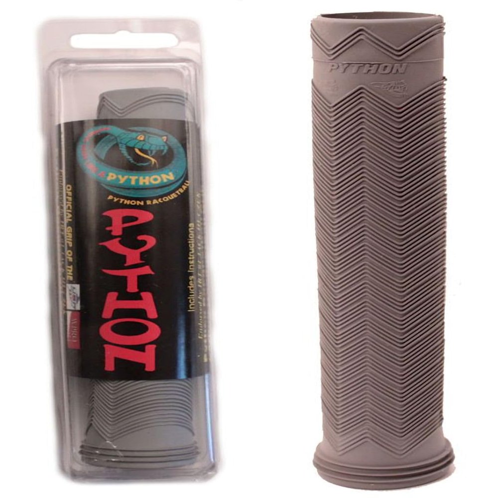 Python Racquetball Replacement Rubber Grip, Grey