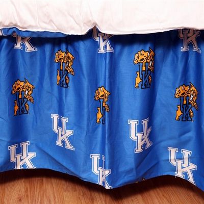 College Covers Everything Comfy Kentucky Wildcats Dust Ruffle Bed Skirt, Full