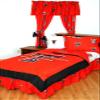College Covers Everything Comfy Texas Tech Red Raiders Dust Ruffle Bed Skirt, Twin view 2